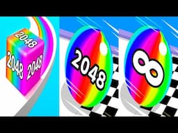 Jelly Run 2048 VS Ball Run 2048 VS Ball Run 2048 Infinity - All Levels Gameplay Android iOS Ep 1