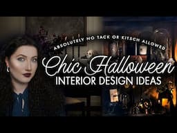 Designer approved TASTEFUL NOT TACKY Halloween Decorating Ideas 🕸 👻 Chic Halloween Decor Ideas