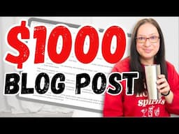 How I Went from $100 a Blog Post to $1,000 a Blog Post | make more money as a new freelance writer