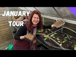 January Allotment Tour - Allotment Gardening For Beginners UK