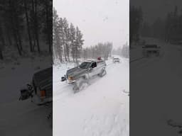 Track Jeep In A Snow Storm