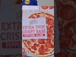 Lidl Extra Thin Pepperoni Salami Pizza #pizza #foodreview #bitofmunch