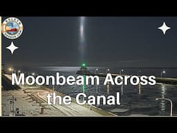 Moonbeam Across the Duluth Shipping Canal - 01/14/2025