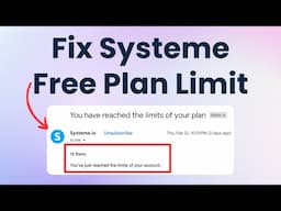 How to fix the funnel limit error on Systeme.io free plan