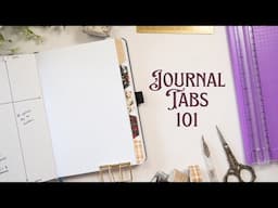 How to cut tabs into your journal 📖 for quick & easy page navigation | Bullet Journal 101