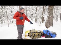 Canoe Packs Made Into Winter Toboggan Packs - Recreational Barrel Works