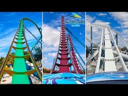 EVERY Roller Coaster at SeaWorld Orlando 2025 | On-Ride POVs 4K