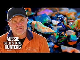 The Cheals Uncover STUNNING Black Opal Boosting Their Season to $585,000! | Outback Opal Hunters