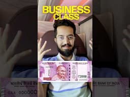 ₹2000 Business Class Flight ✈️😮