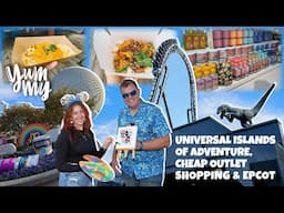 FLORIDA VLOG: Universal Orlando MARDI GRAS Food, Orlando Premium outlets & Disneys Epcot 2025 🇺🇸