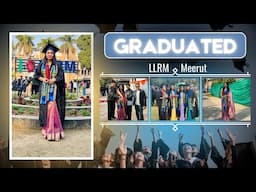 I Got GRADUATED🤩👩‍🎓 | Convocation day- LLRM Medical college | Dr Rajshree |