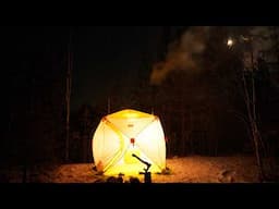 SURVIVE A COLD WINTER NIGHT IN A HOT TENT. WINTER IS COMING!