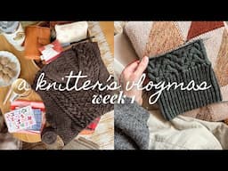 updates on my projects and holiday making • a knitter‘s vlogmas by marlene knits, week 1