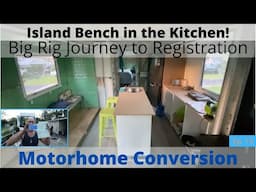 Bus Conversion. Island Bench Install in the Kitchen &  HEAPS MORE!