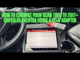 How to Connect Your Scan Tool to 2017+ Chrysler Pacifica Using a 12+8 Adapter