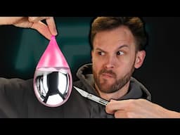 Popping a Liquid Metal Filled Water Balloon?