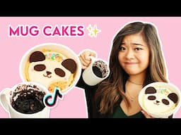 How to Make Mug Cakes!! ✨ Viral Oreo TikTok and Kawaii Panda