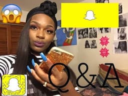 Snapchat Q&A !!