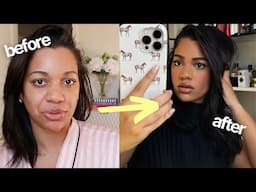 My UNRECOGNIZABLE Everyday Transformation | clip ins, makeup, styling