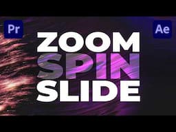 Fastest ZOOM, SPIN, SLIDE Transitions Tutorial in Premiere Pro