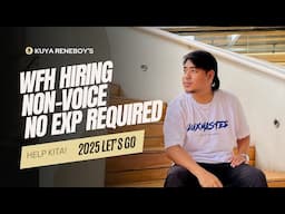 WFH HIRING NON-VOICE - CHAT SUPPORT NO EXP REQUIRED | KUYA RENEBOY