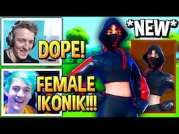 Streamers React to *NEW* "Female IKONIK" Skin In FORTNITE!