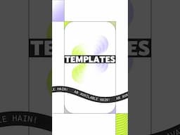 Shorts TEMPLATES feature launch ho gaya hai! 🩳✨