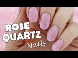 Quick and Easy Rose Quartz Nails!