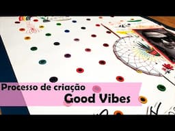 Página de Scrapbook 30x30 | Good vibes | Processo de Criação