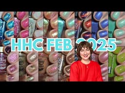 10 Years of HHC! February 2025 Hella Handmade Creations swatches & 10t Anniversary nail polishes