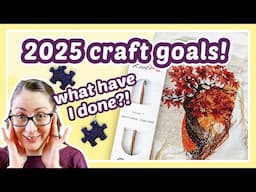 New Year Craft Goals - Cross stitch, crochet & more!