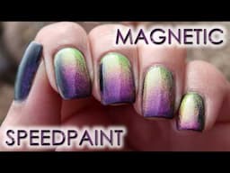 Velvet Magnetic Manicure | Speedpaint & Polish in Motion | MSLP