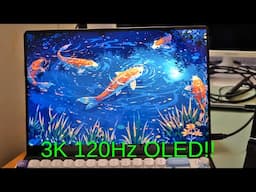 EVICIV 16" 3K OLED Portable Monitor 120Hz 100000:1 500Nits 16:10 - Unboxing And First Impressions