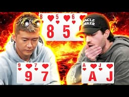 STRAIGHT FLUSH vs ACE HIGH FLUSH! Insane Cooler Flop