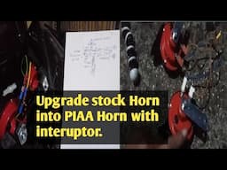 Honda Click upgrade horn with interuptor