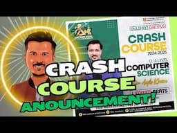 Announcing Our Crash Course For The Session M/J 2025! Register Now!