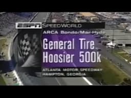 1996 ARCA Bondo/Mar-Hyde Series General Tire / Hoosier 500k At Atlanta Motor Speedway - (RAW FEED)