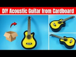 How to Make Guitar/Ukulele at Home | DIY Acoustic Guitar | DIY Musical Instruments