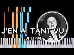 J'en ai tant vu - Edith Piaf (Piano Tutorial)