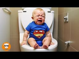 MOST BABY Screaming with Big Troubles At Home - Funny Baby Videos | Just Funniest