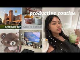 get productive with me for back to school ✐𖦹˖⋆ (cleaning, remedies for when ur sick, etc.)