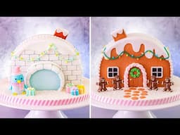 Double Sided CHRISTMAS Cake Tutorial