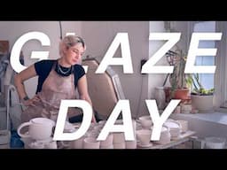 it's glaze day :( Pottery Studio Vlog