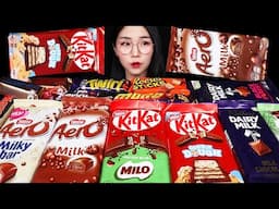 CHOCOLATE🍫 초콜릿 초코바 먹방 Cadbury Dairy Milk, Kitkat, Reese's, Mars, Whittaker's Chocolate ASMR Eating