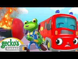 Fiona Firetruck’s Rescue Tune! 🚒🎶 Sing Along | Gecko's Garage | Learning Videos for Kids 🛻🐸🛠️