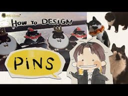 How to Design Custom Enamel Pins + Character Design Tips