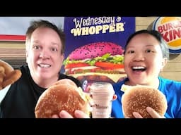 Trying the Addams Family Whopper at Burger King (Purple Bun Not Guaranteed)