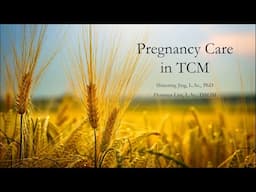 Pregnancy Care in Traditional Chinese Medicine & Superfoods for a Healthy Pregnancy