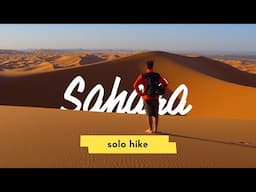 Hiking Alone in the Sahara Desert in Morocco 🇲🇦 Silent Hiking ASMR