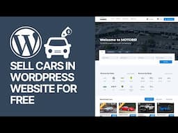 How To Sell Cars in WordPress Website For Free? 🚗🚙